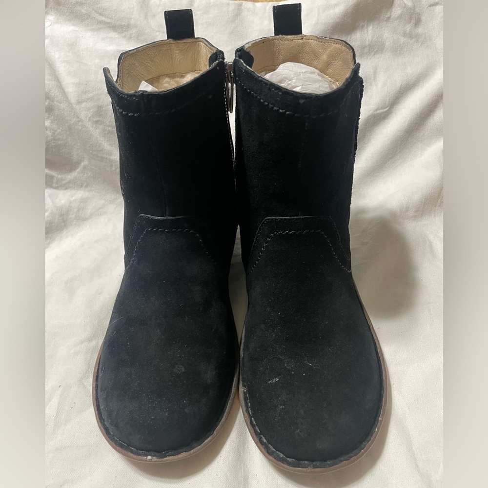 EUC UGG NEEVAH WOMEN BOOTS SUEDE BLACK US 8